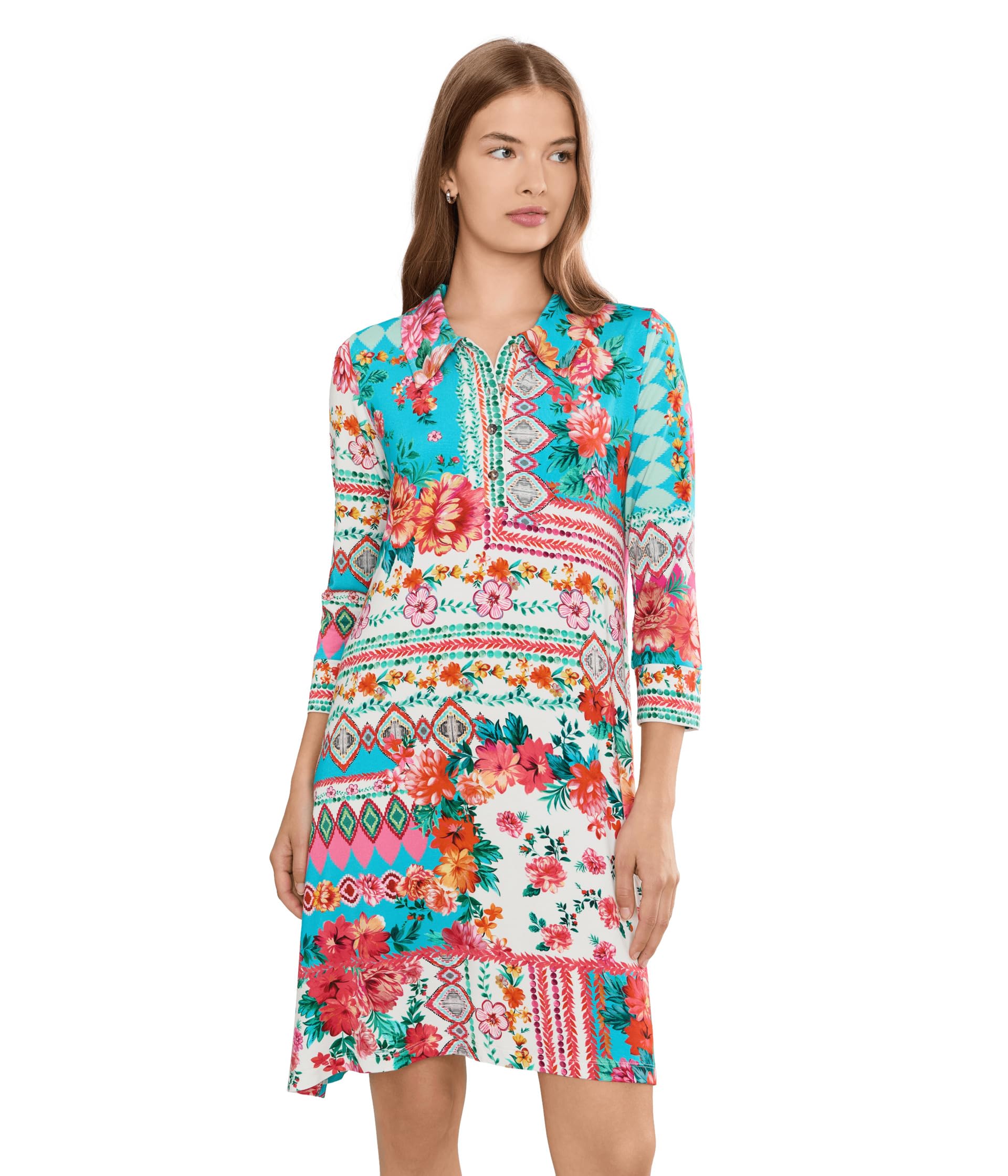 Женское платье Johnny Was The Janie Favorite Polo Tunic - Renata
