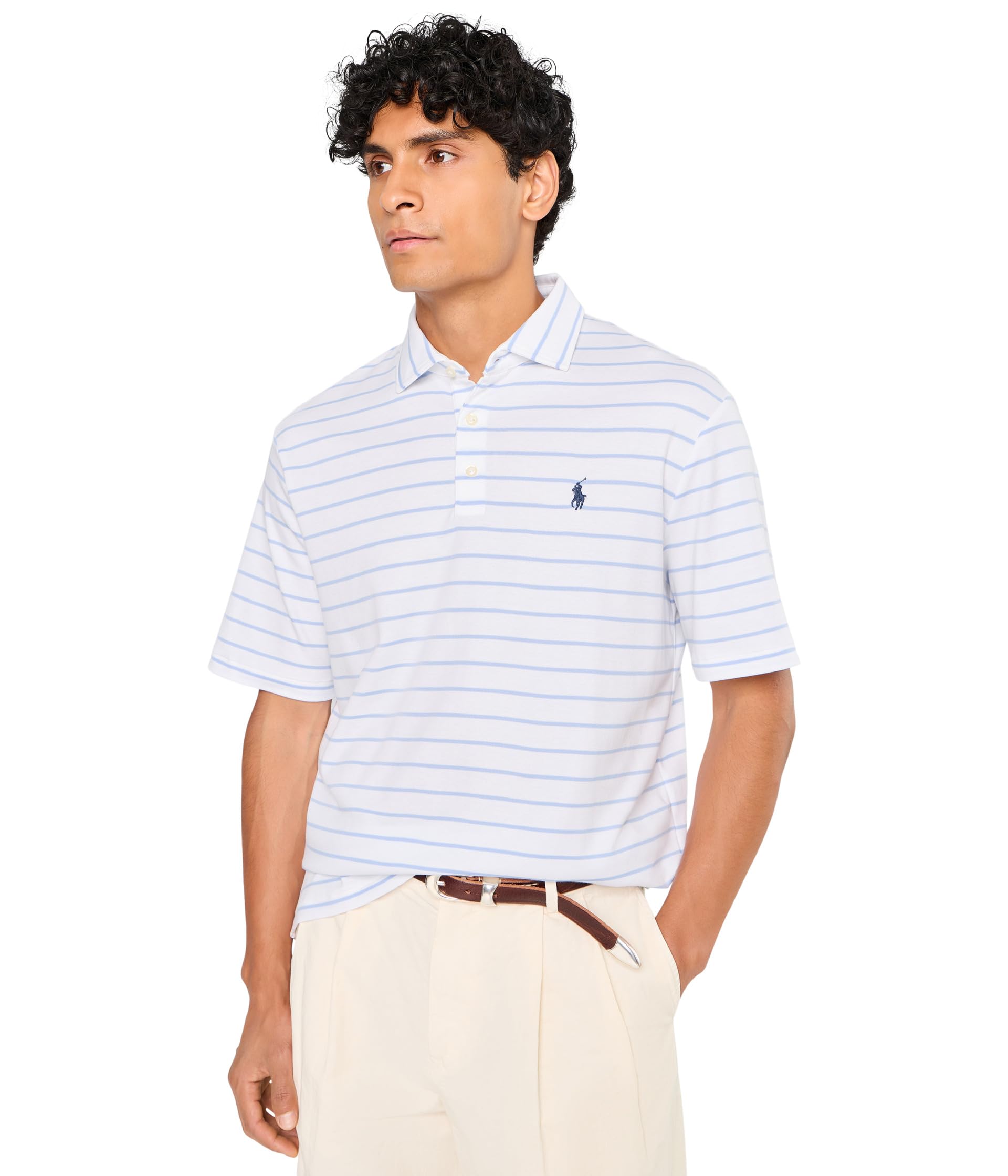 Polo Ralph Lauren классическая хлопковая поло-рубашка в полоску