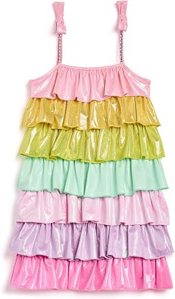 Lola and The Boys Rainbow платье с многослойным блестящим эффектом Детский