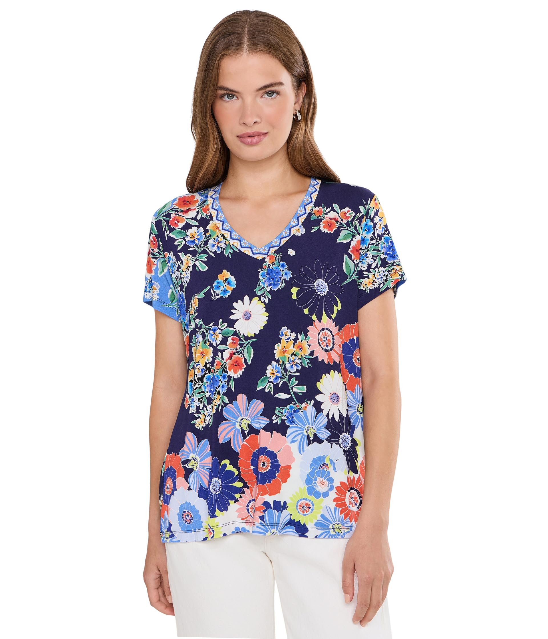 The Janie Favorite футболка с коротким рукавом V-Neck