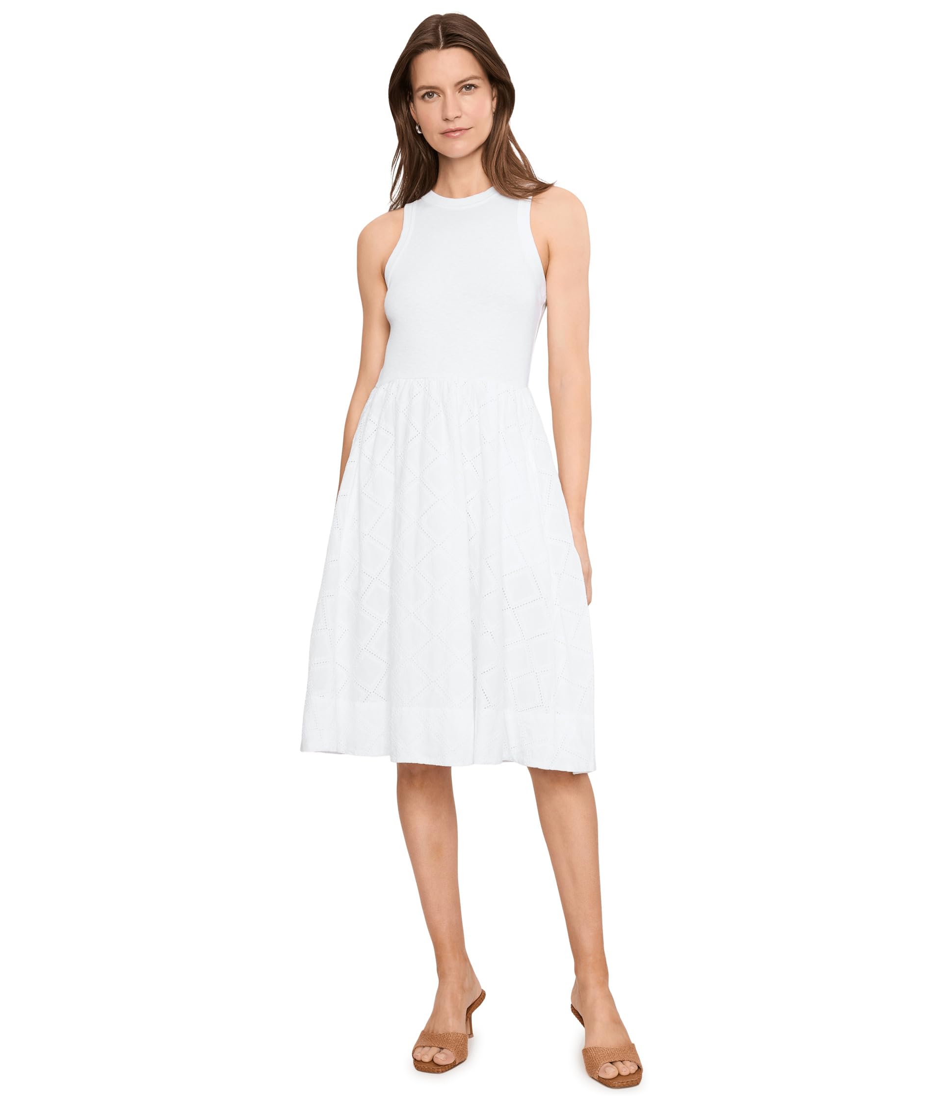 NIC+ZOE Diamond Eyelet Sofia Dress Женский
