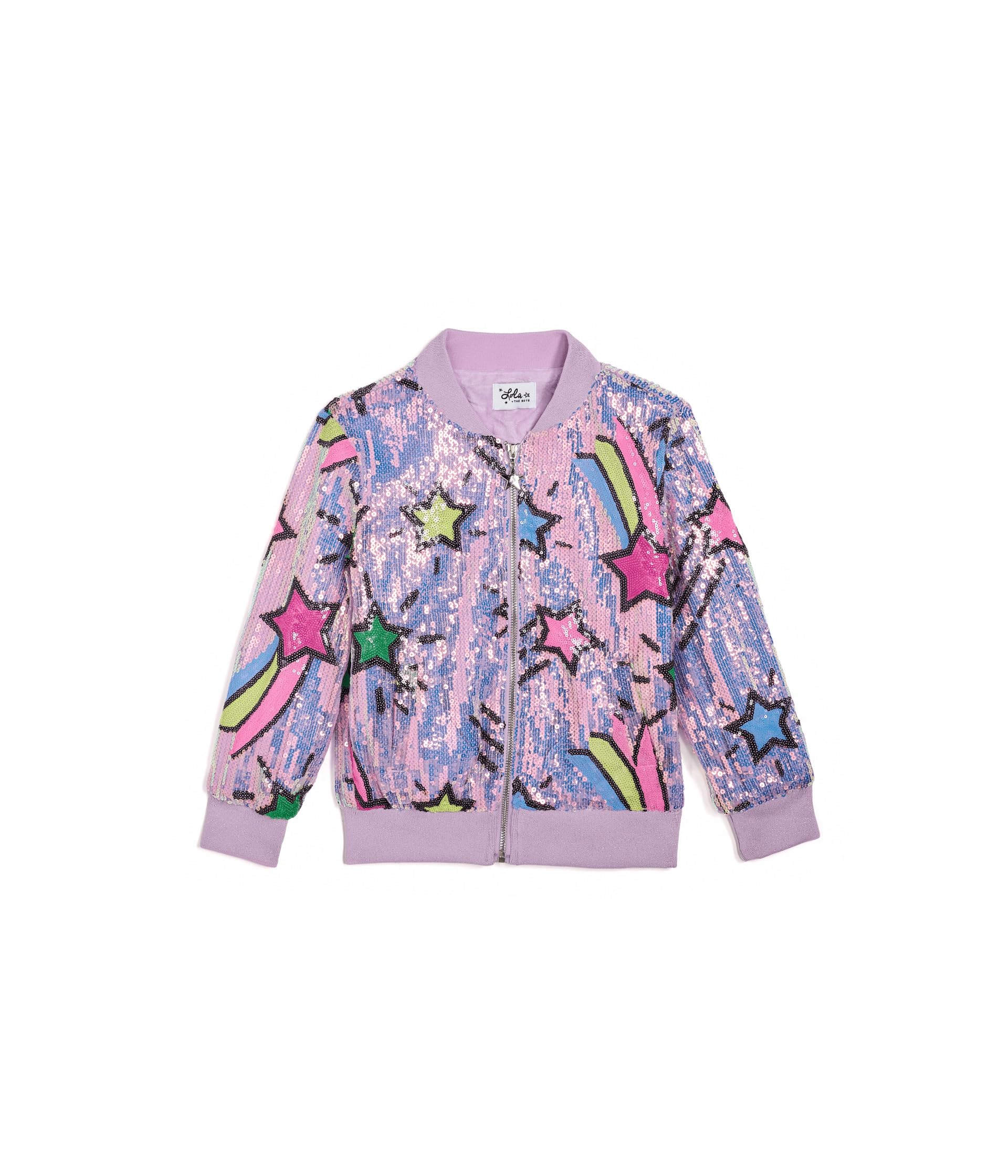 Детский бомбер Lavender Shooting Star Sequin