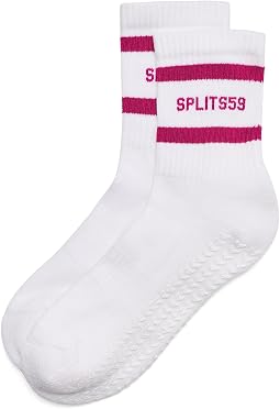 Logo Stripe Ankle Socks with Grip