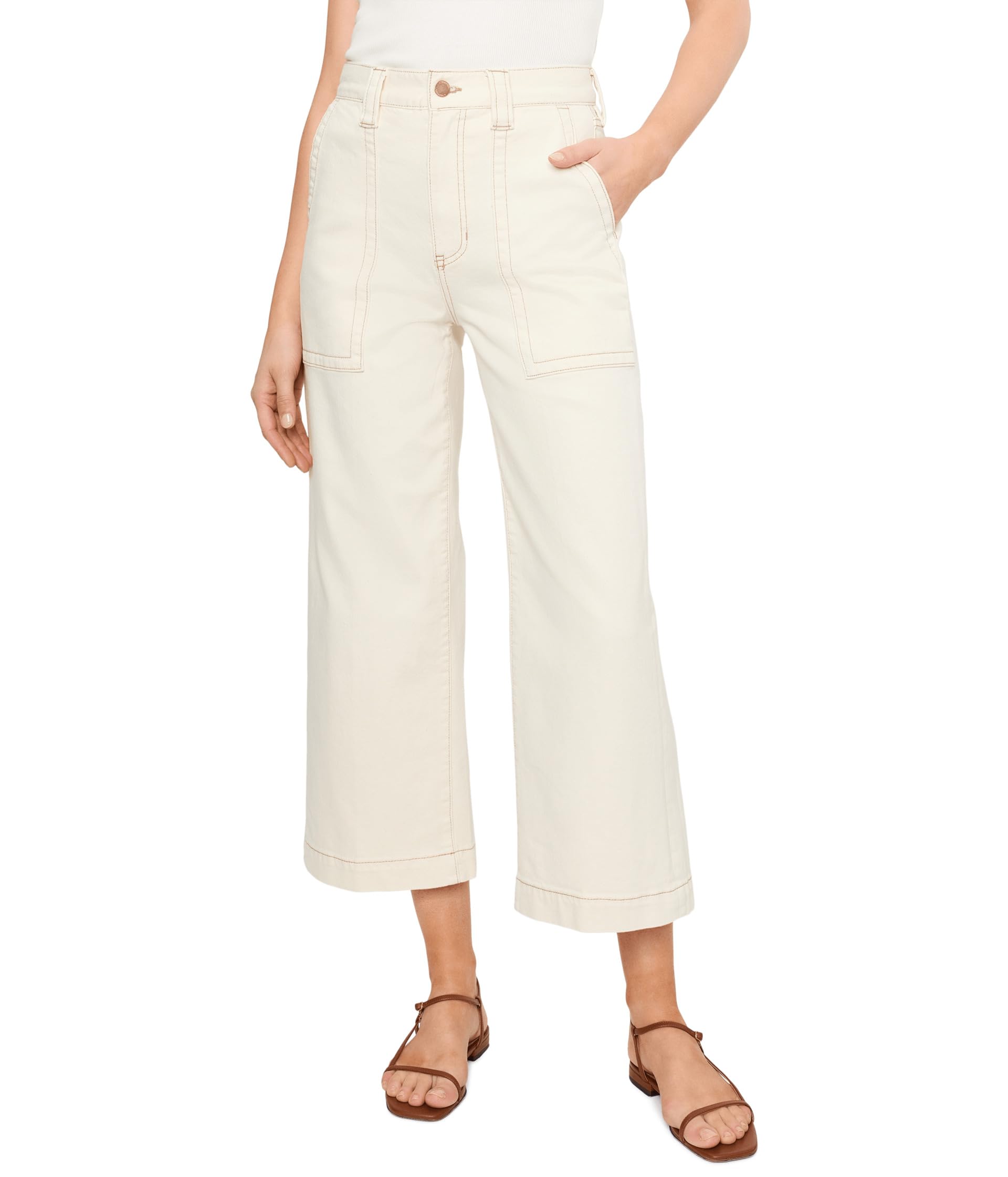 Stride High-Rise Wide Leg Crop with Patch Pockets 26"