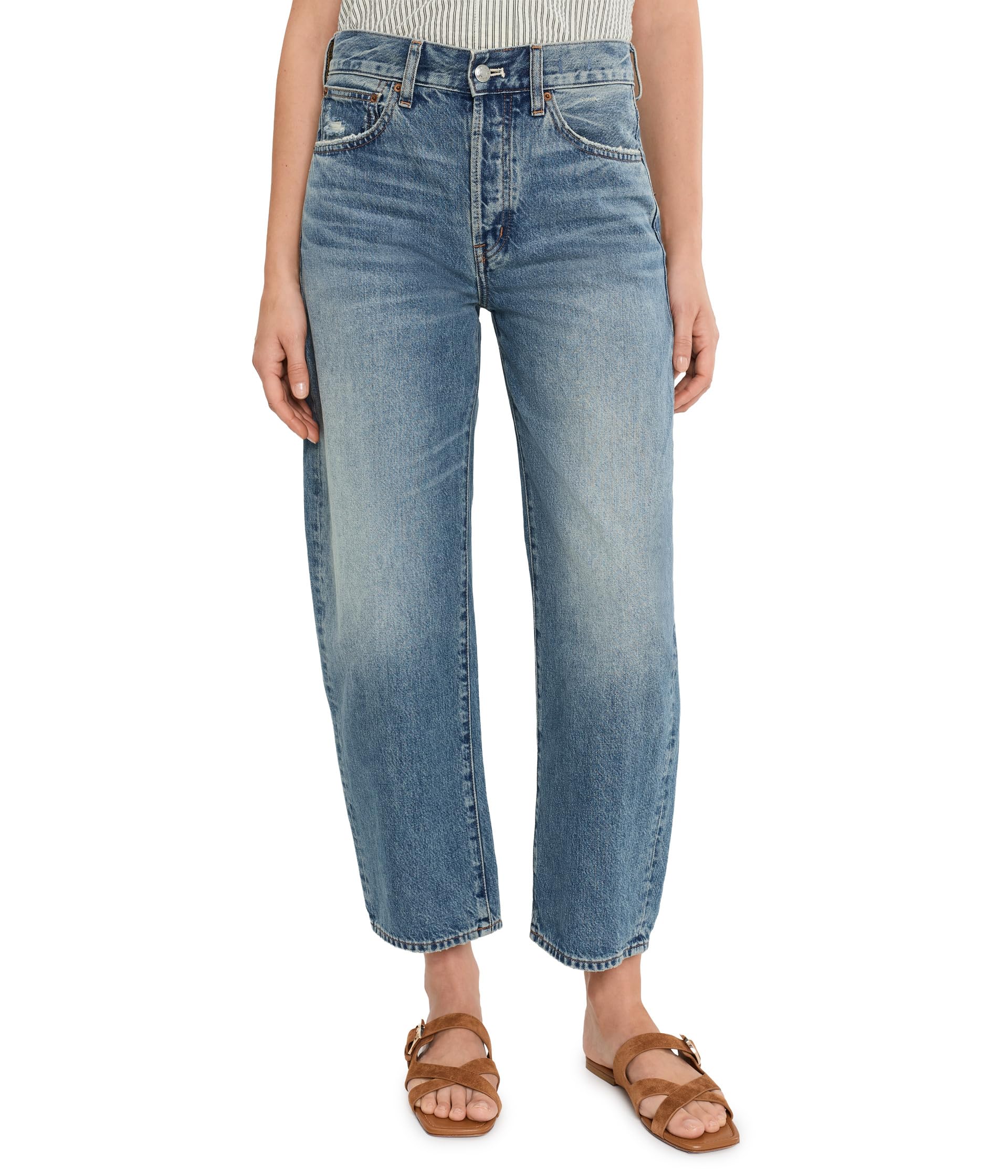 Джинсы Madewell The Barrel in Solstice