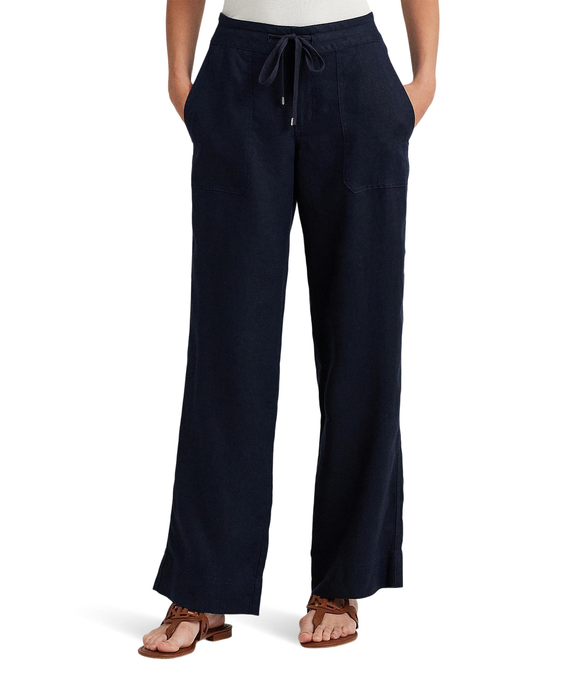 Брюки Petite Linen Wide-Leg Pant