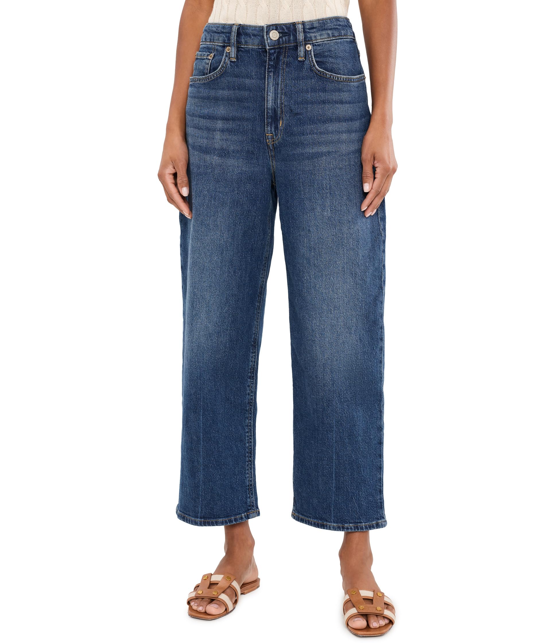 High-Rise Relaxed Straight Jeans