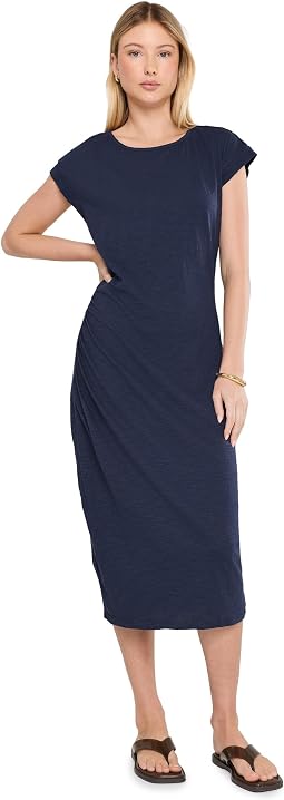 Платье миди Mod-o-doc Dolman Sleeve Column с бочными сборками