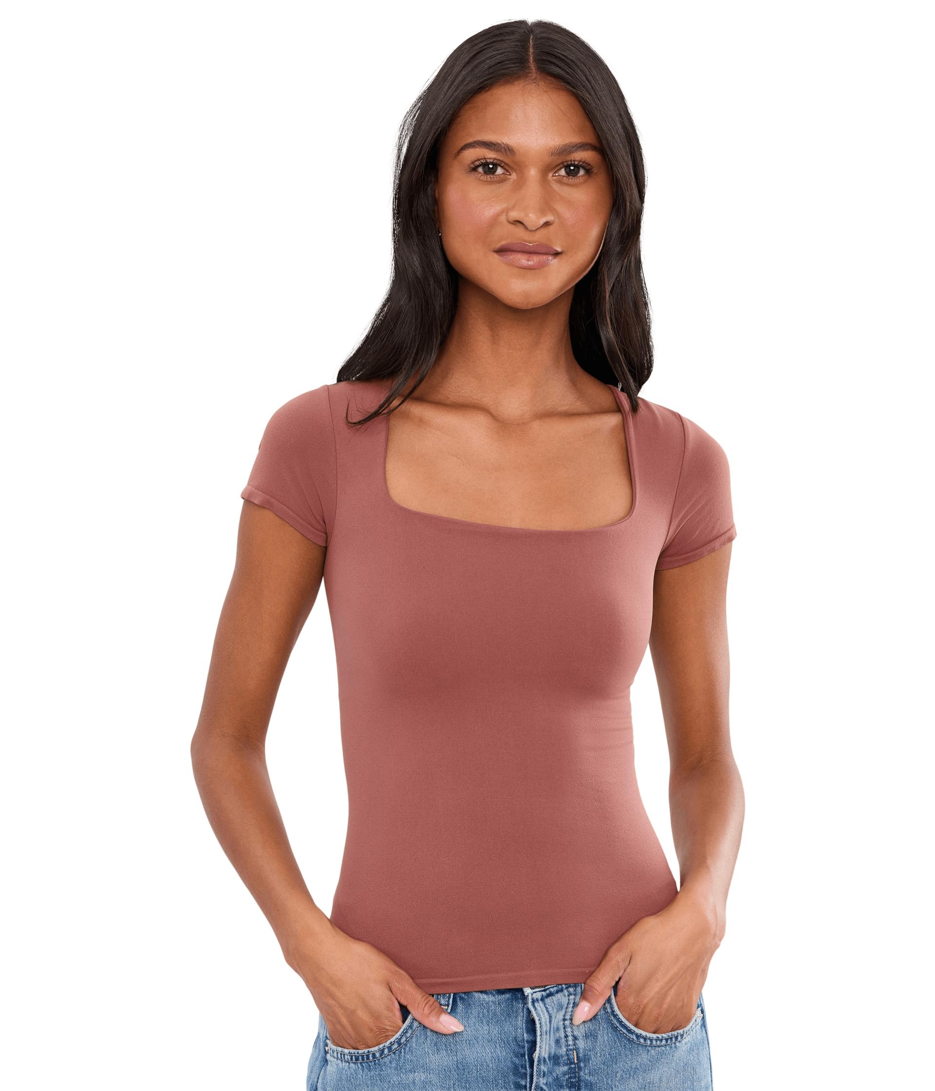 Free People топ Clean Lines Sunfade Baby