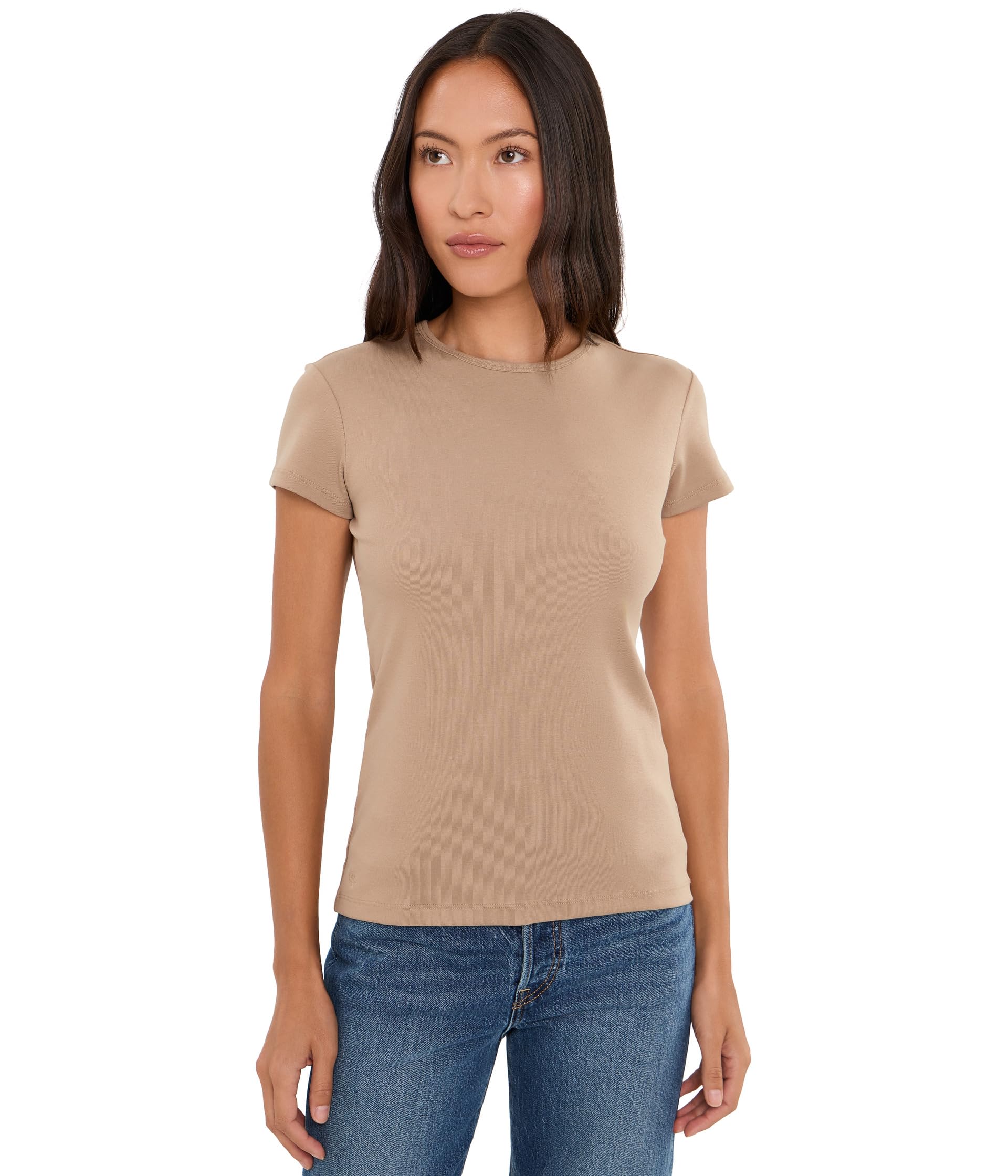 Petite Stretch Cotton Tee