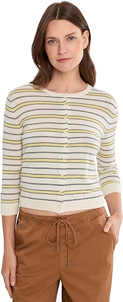 Женский кардиган Vince Striped 3/4 Sleeve
