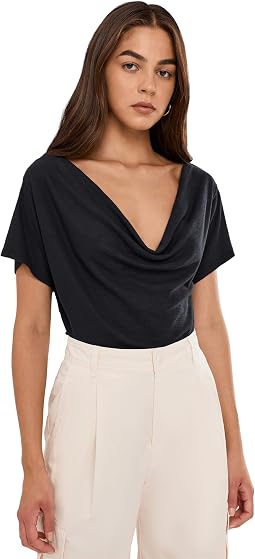 We The Free Waterfall Cowl Neck Top