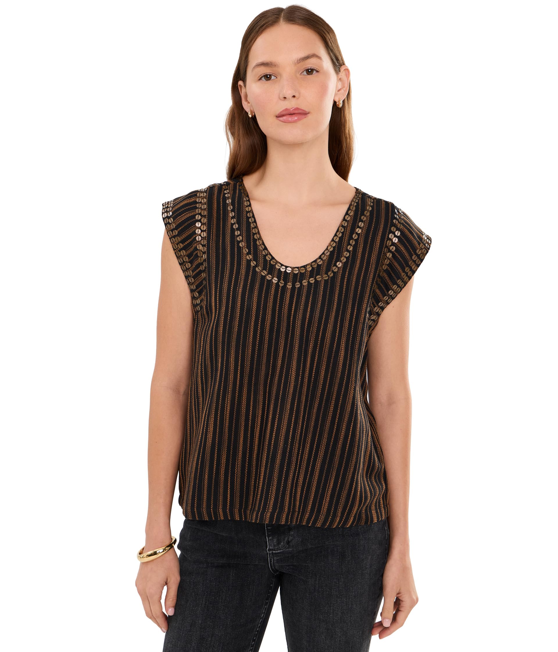 Outsider Embellished Shell Top