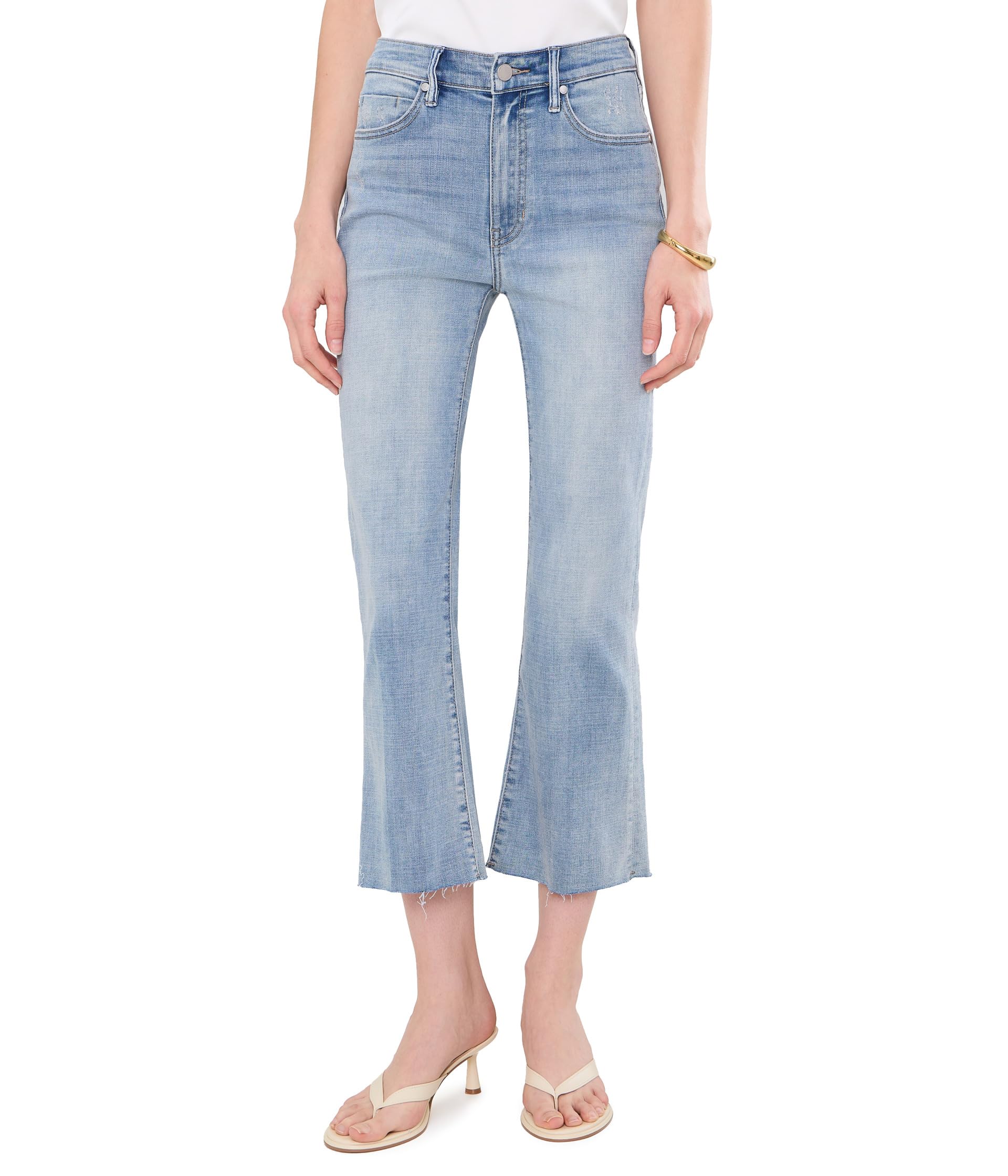 Джинсы Hannah Crop Flare Mid-Rise с разрезом по низу 25.5" Inseam