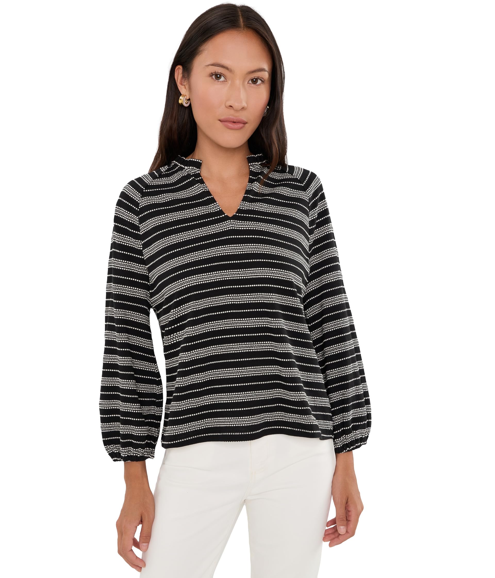 Petite Dashing Stripe Knit Top