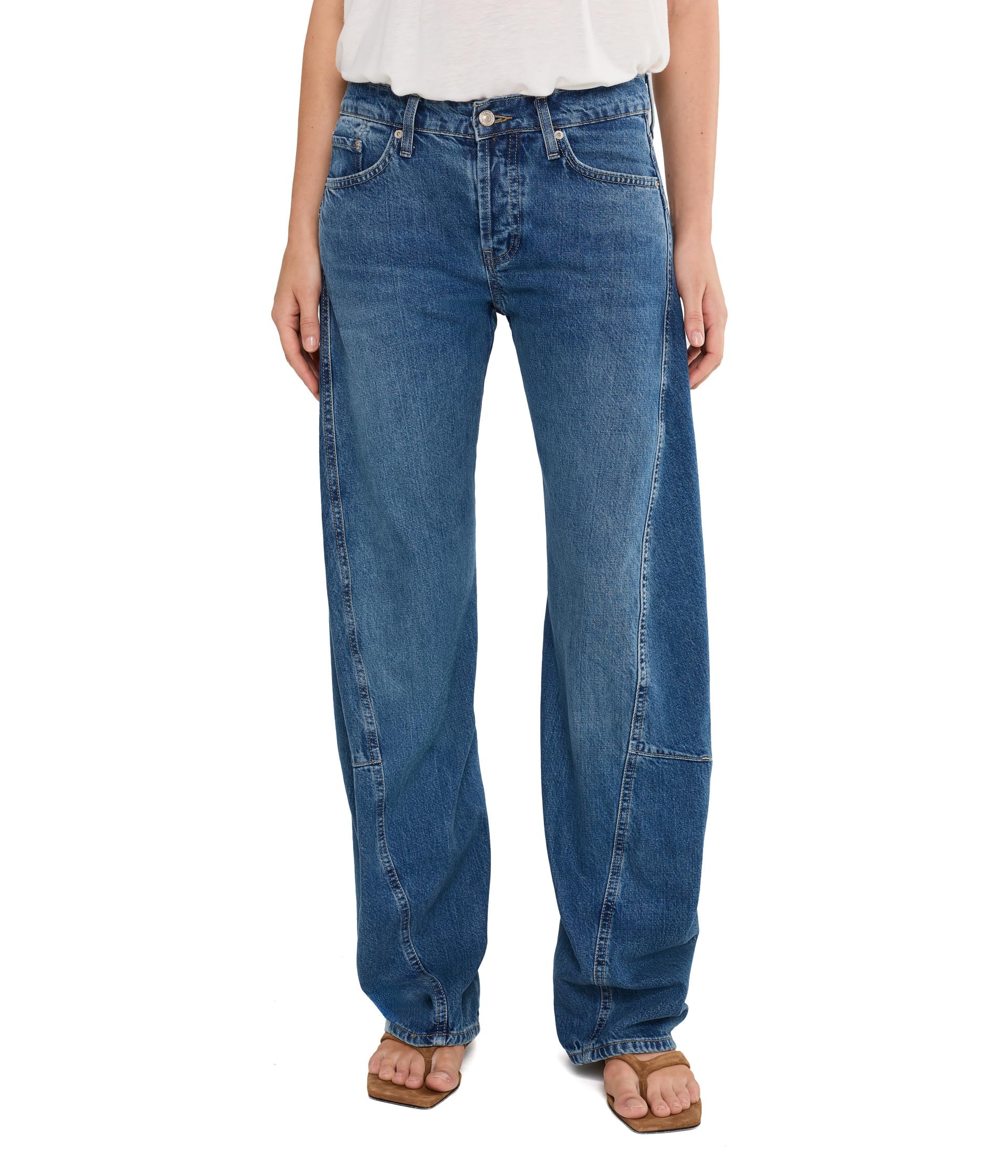 We The Free Fable Low Rise Twisted Bowed Jeans