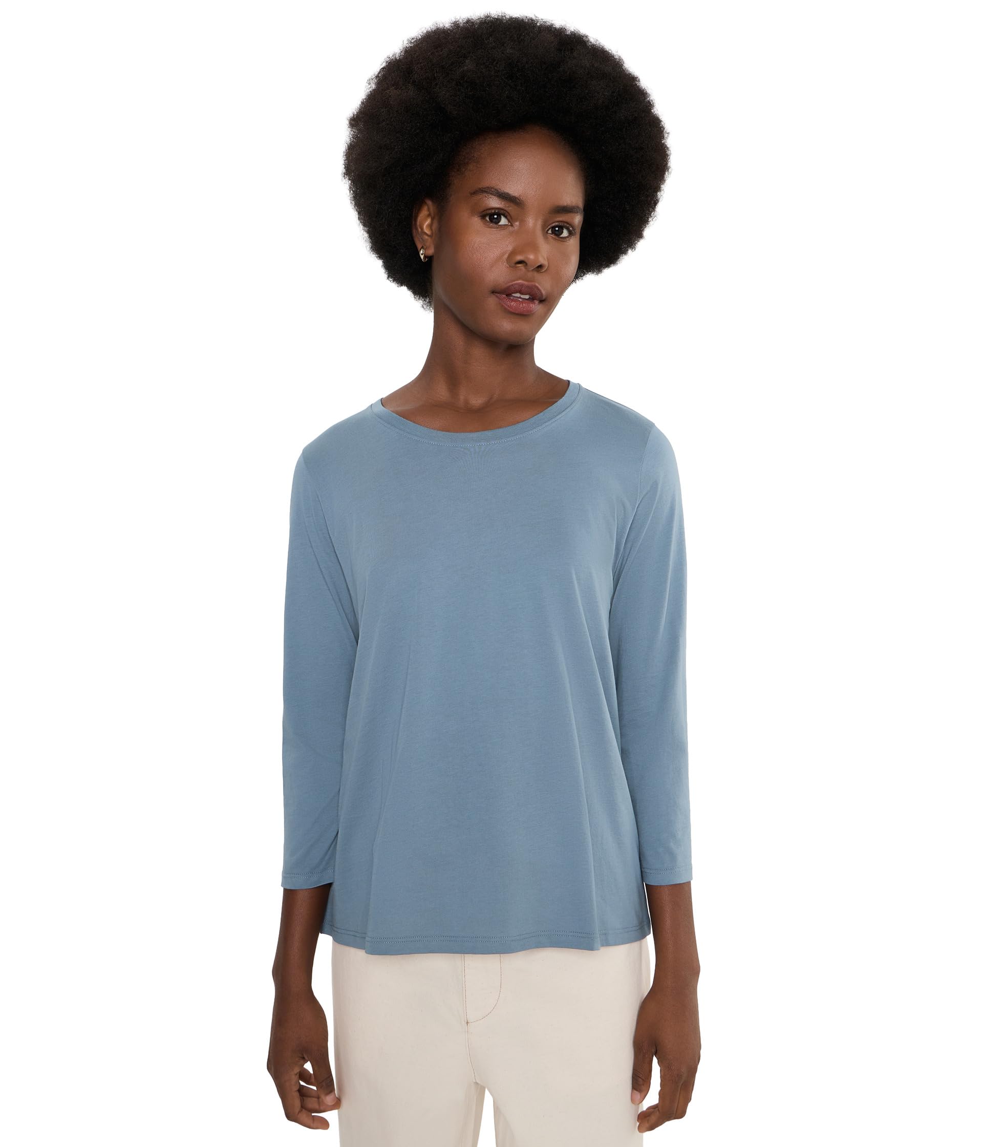 Organic Pima Cotton Jersey Round Neck Tee