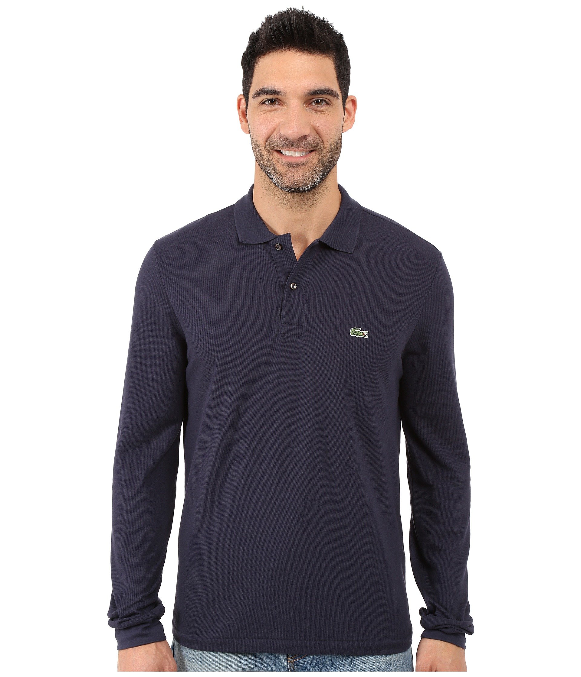 Long Sleeve Classic Pique Polo Shirt