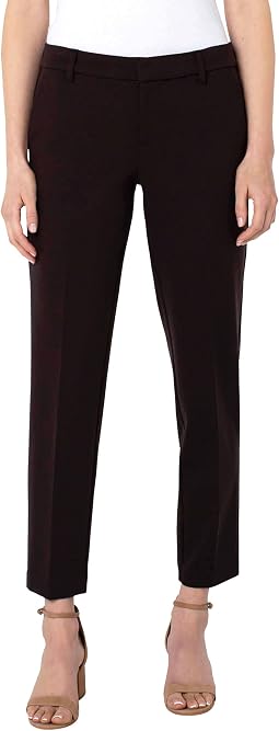 Kelsey Slim Leg Trousers in Super Stretch Ponte Knit