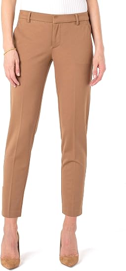 Kelsey Slim Leg Trousers in Super Stretch Ponte Knit