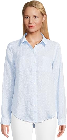 Bluette X Resort White Butterfly Pattern
