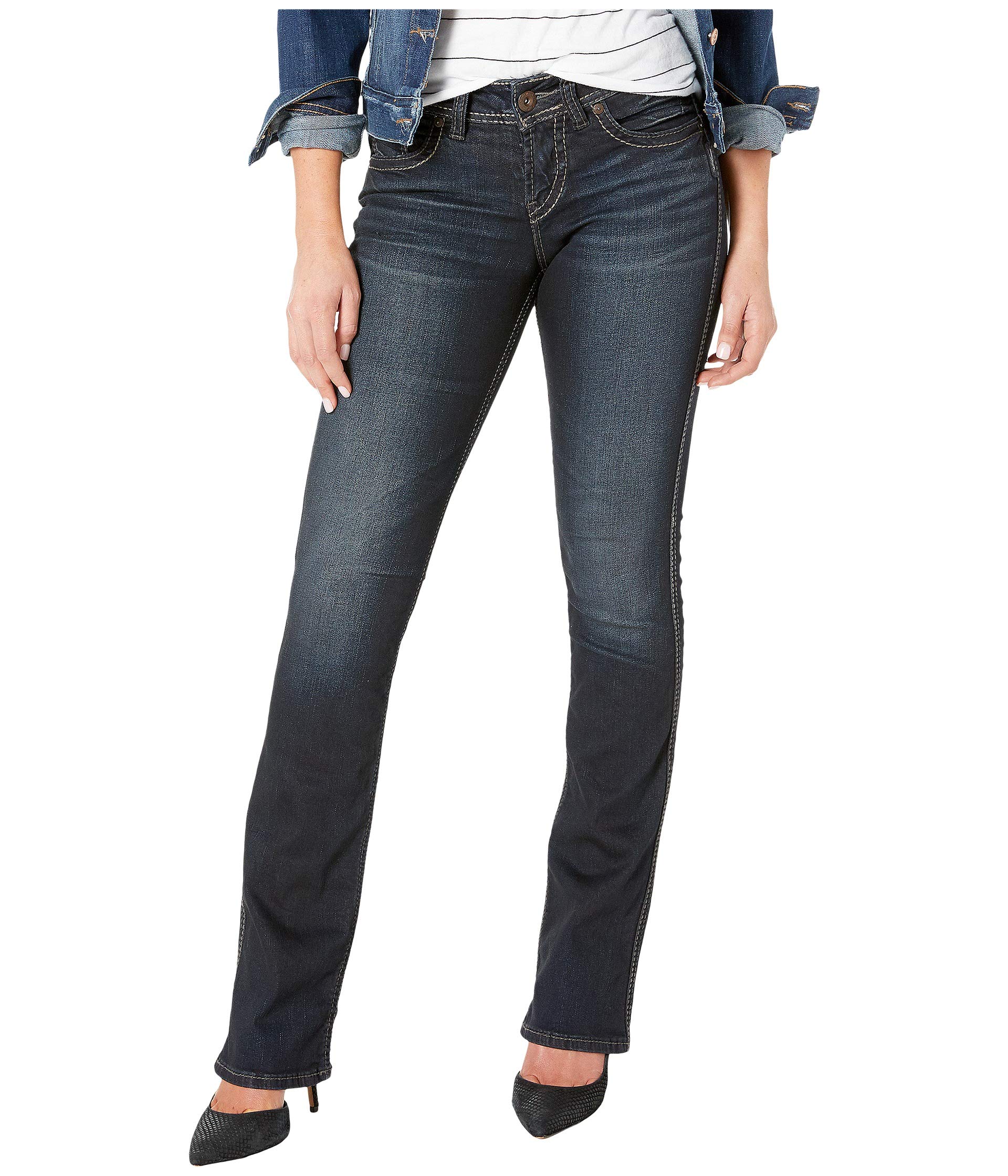 Джинсы Silver Jeans Co. Suki Mid-Rise Slim Boot Indigo L93616SSX405
