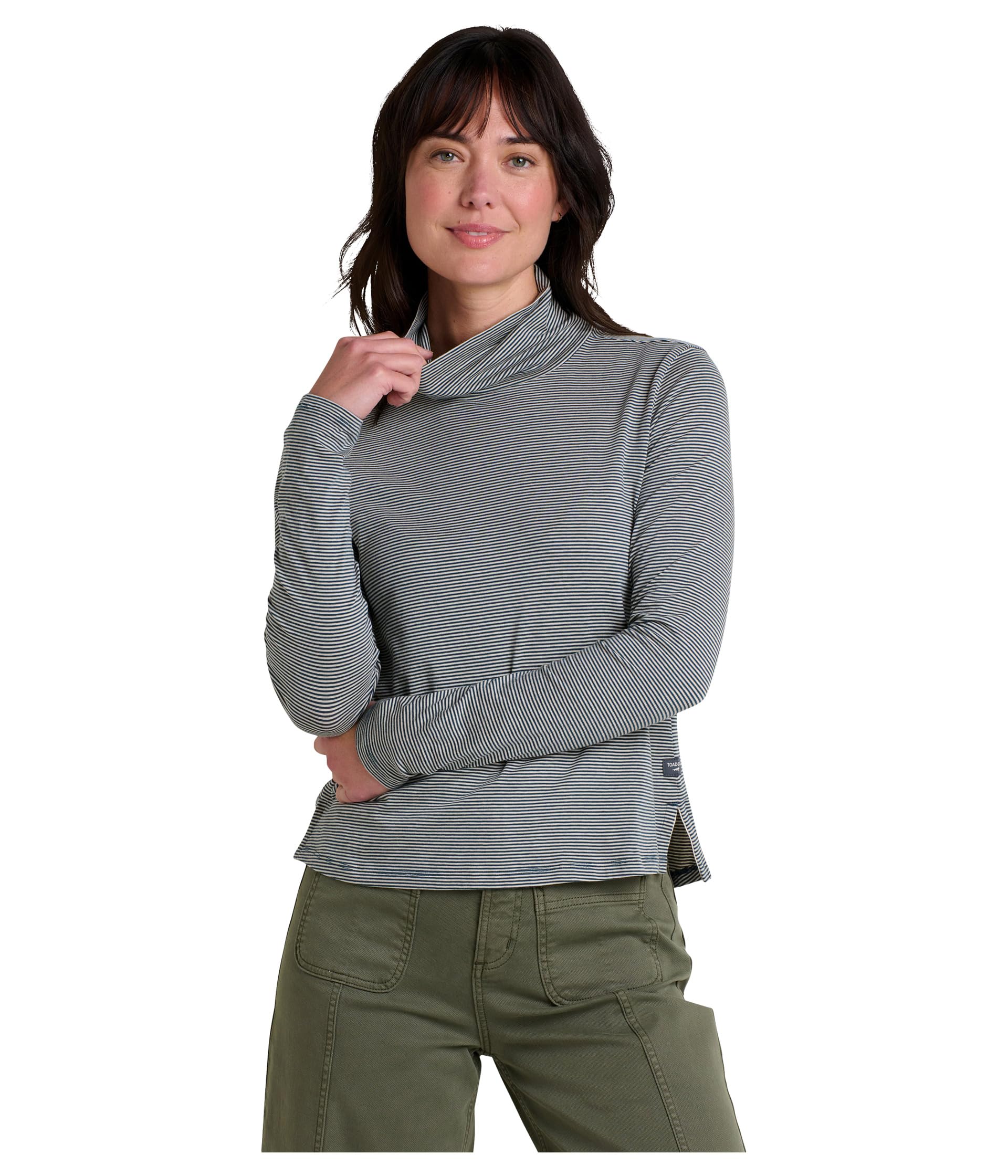 Toad&Co женский лонгслив Maisey с воротником T-Neck
