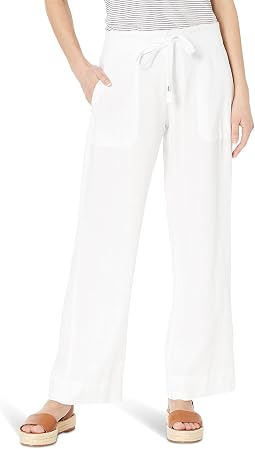 Petite Linen Wide-Leg Pant