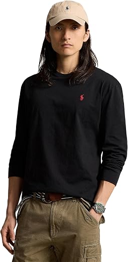 Polo Ralph Lauren Классическая хлопковая футболка с длинным рукавом