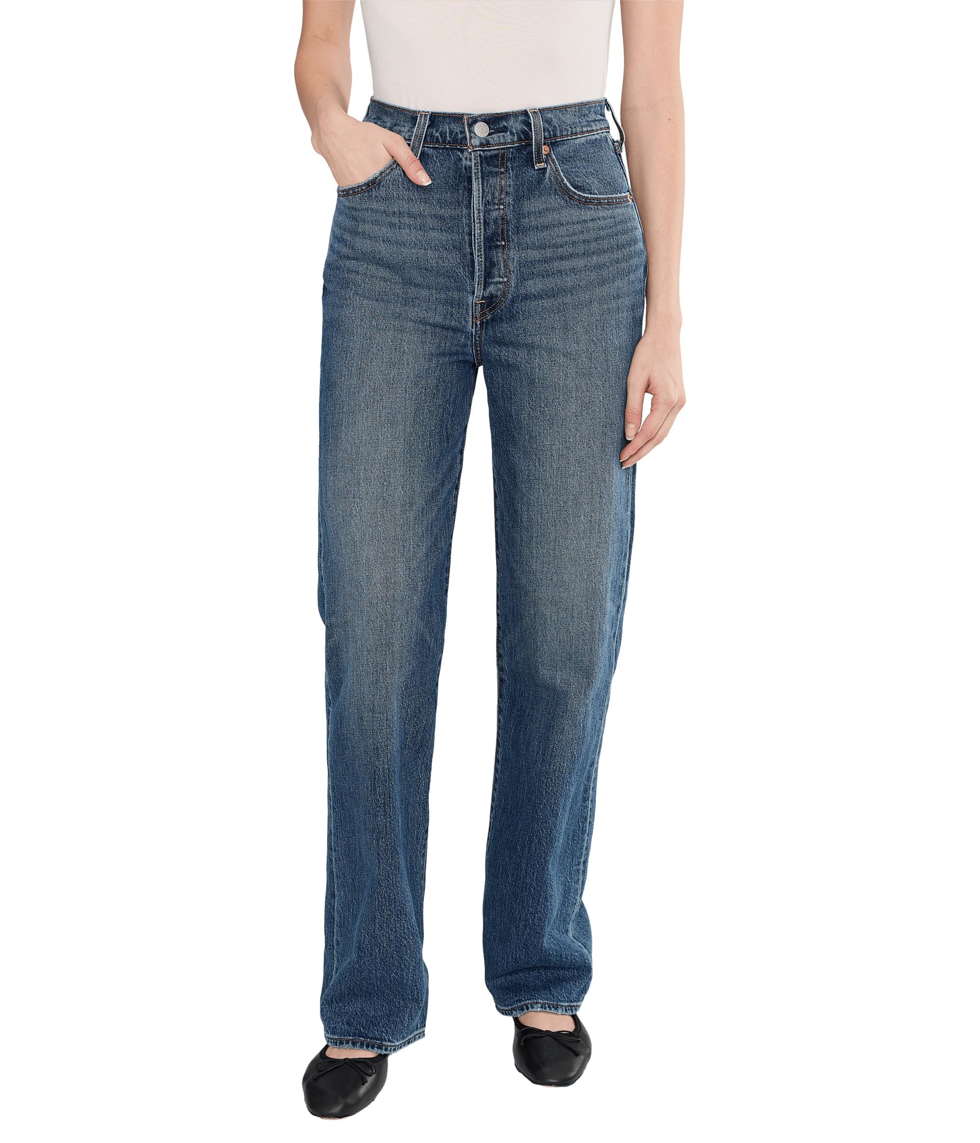 Ribcage Super High Waist Straight Leg Jeans