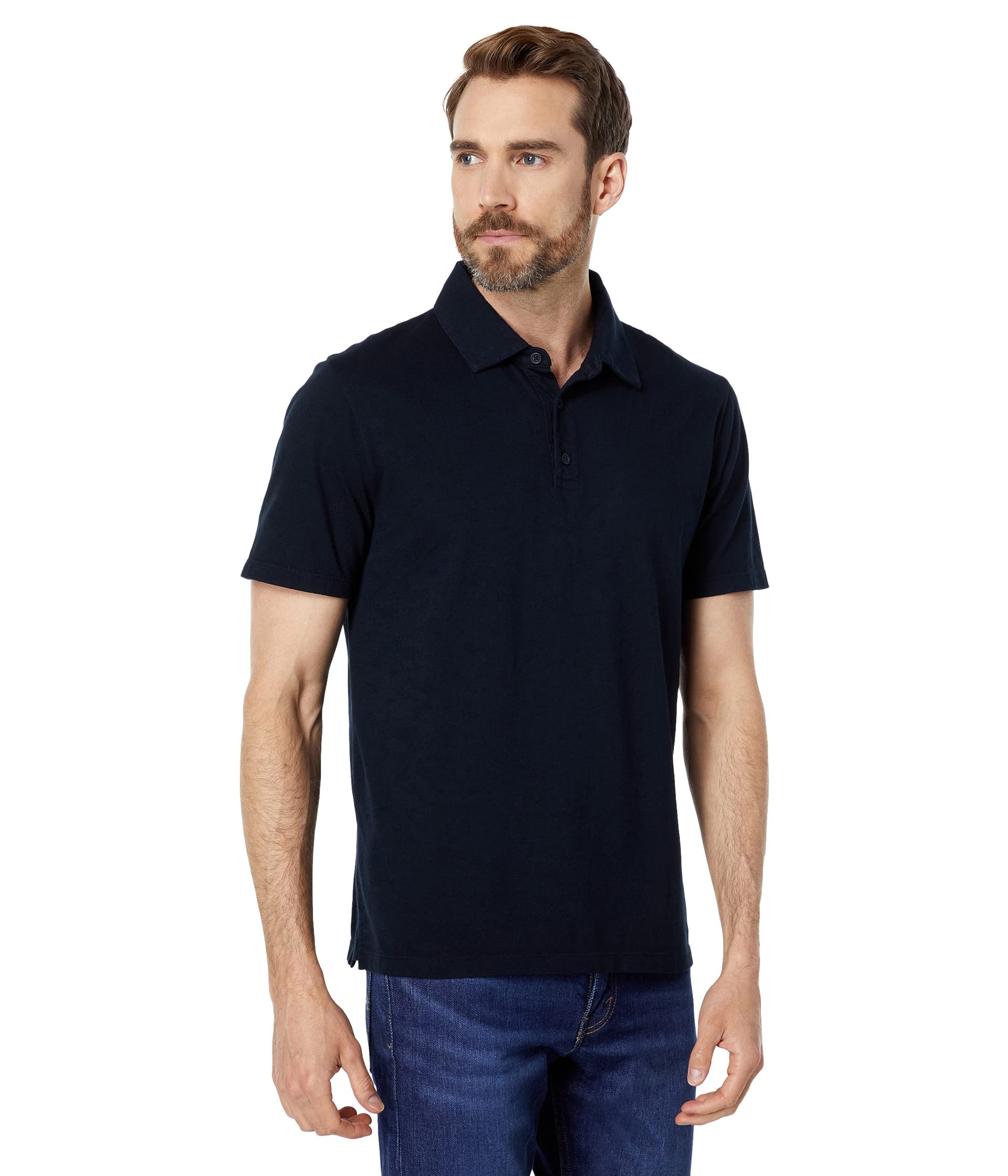 Vince Garment Dye Short Sleeve Polo Мужской