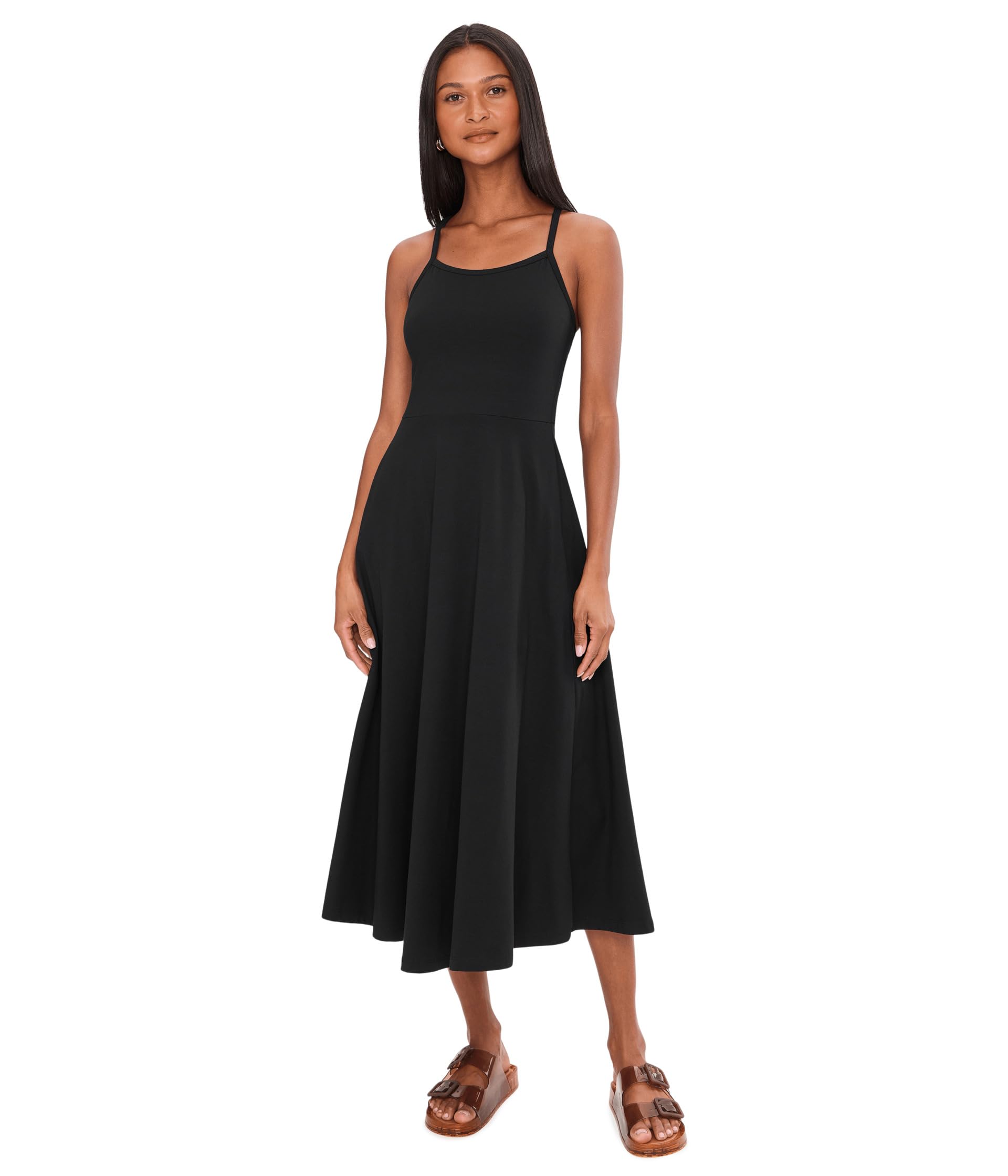 Платье midi Organic Cotton Fit-and-Flare