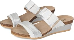Soft White Leather/Soft Silver Leather