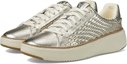 Soft Gold Genevieve Weave Leather/Ivory