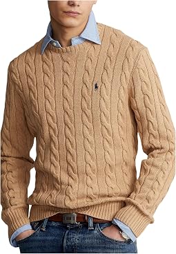 Мужской хлопковый свитер Cable-Knit Polo Ralph Lauren