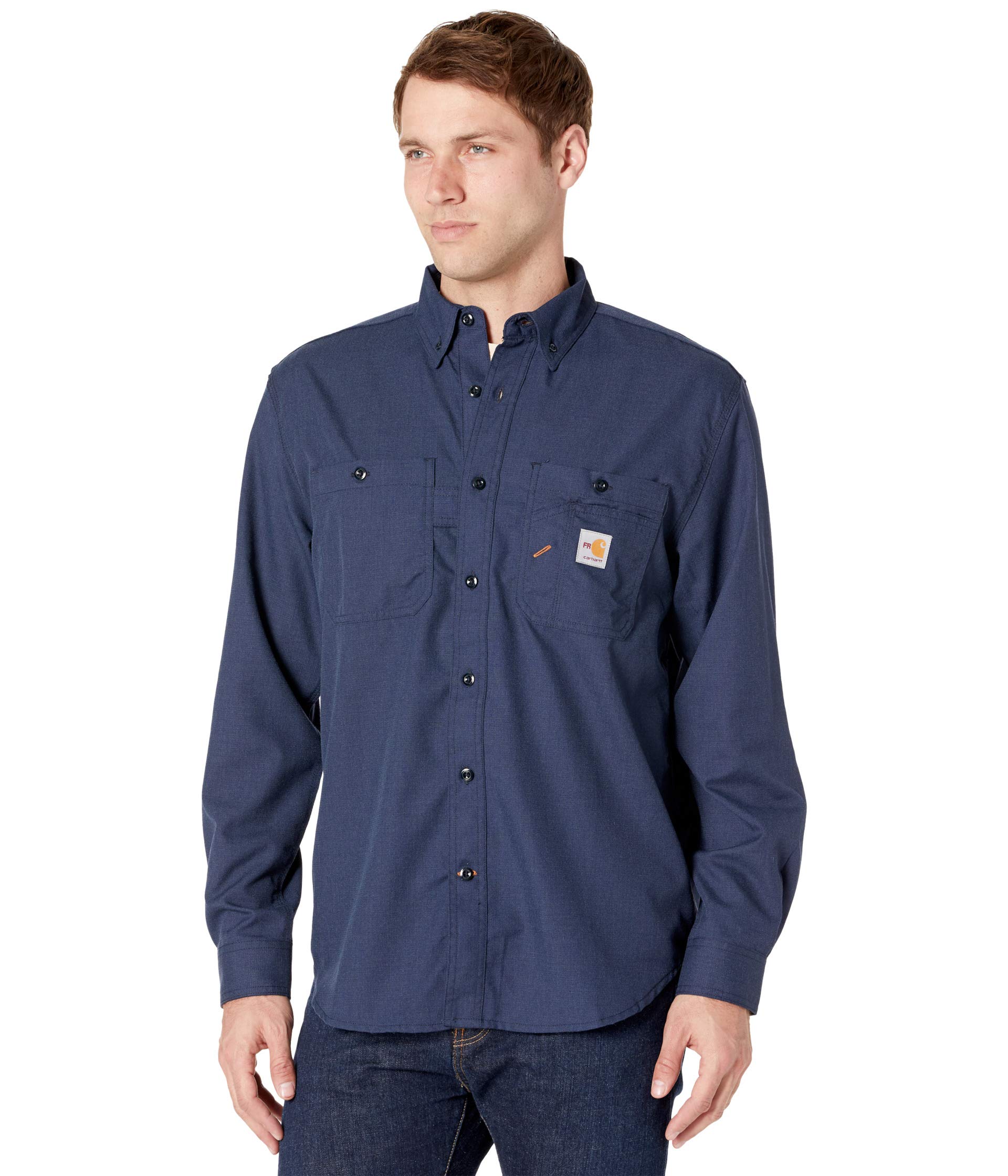 Flame-Resistant Force Original Fit Lightweight Long Sleeve Button Front Shirt