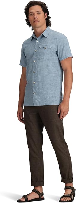 Мужская рубашка Hempline Spaced Short Sleeve