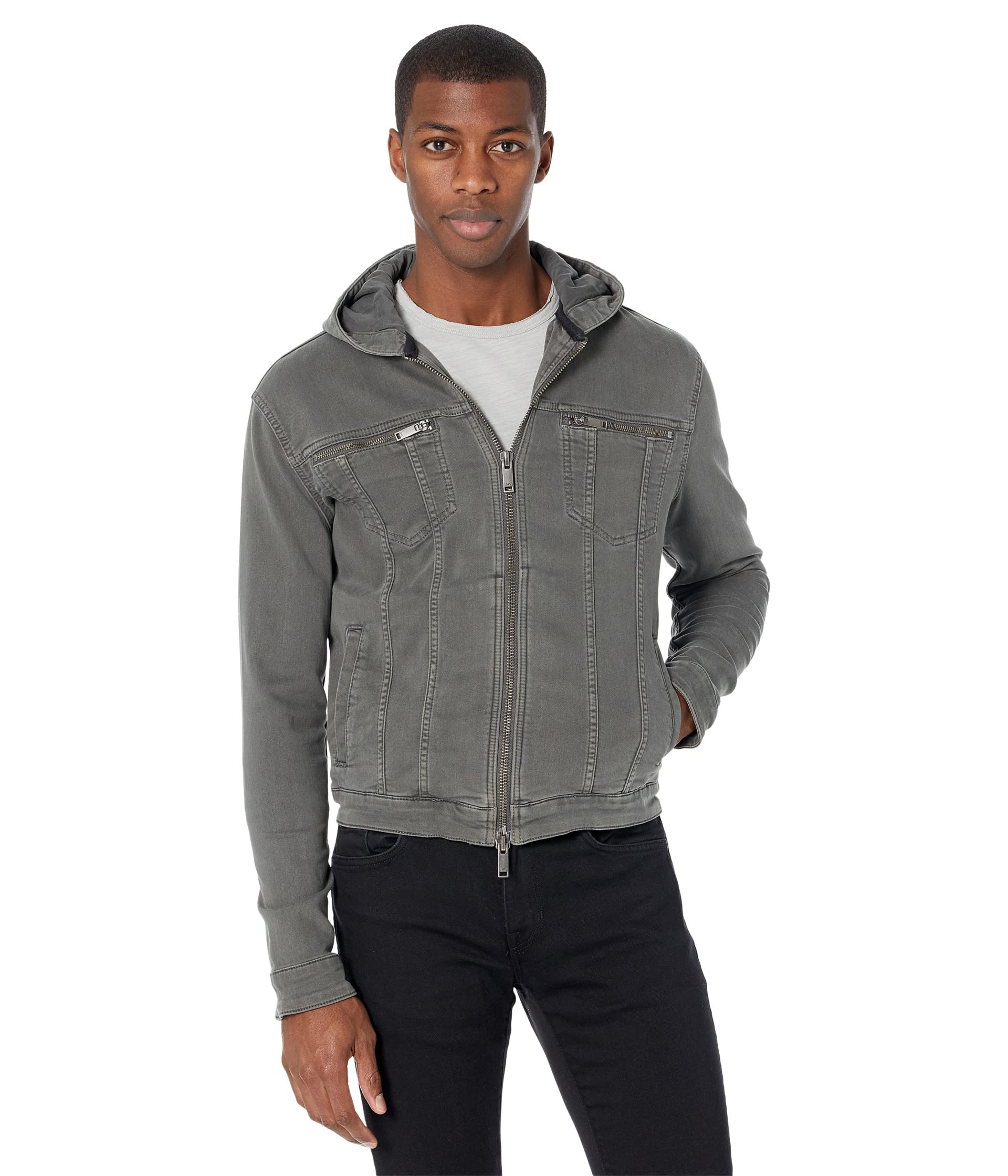 SCOTT HOODED JEAN JACKET