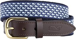 Vineyard Whale Canvas Club Belt (Big Kid)