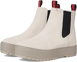 Off-White/Black Suede
