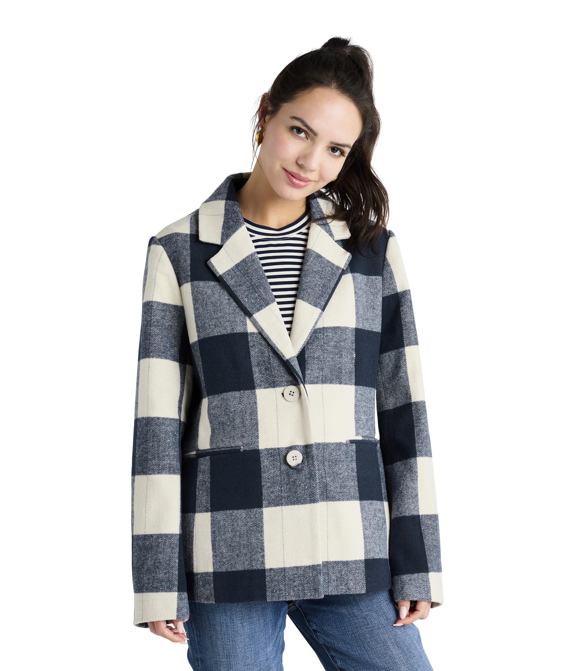 Splendid Ricki Plaid блейзер