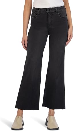 Meg High-Rise Fab Ab Wide Leg Raw Hem in Experiences