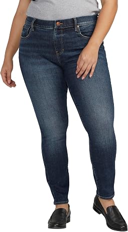Женские джинсы Plus Size Maya Mid-Rise Skinny Leg