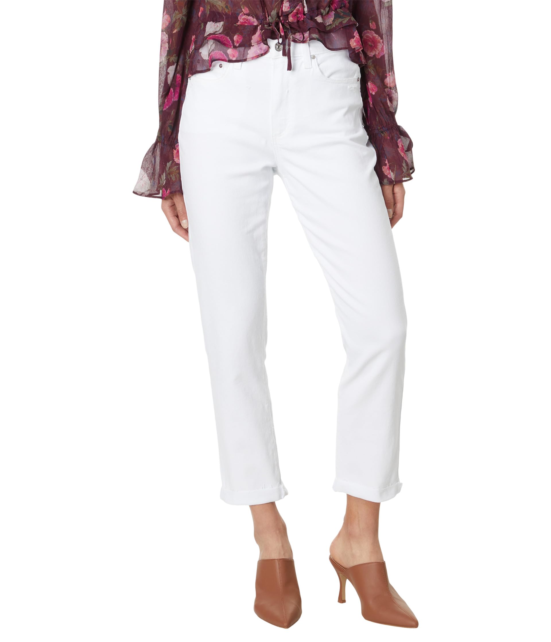 Джинсы Paige High-Rise Brigitte Raw Hem