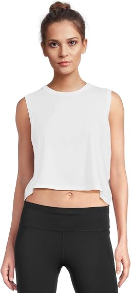 Breathe Easy Crop Muscle Tank
