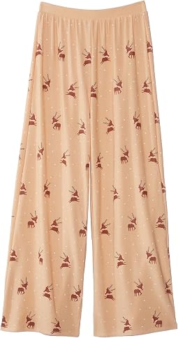 Reindeer Snow Wide Leg Pants (Toddler/Little Kids)