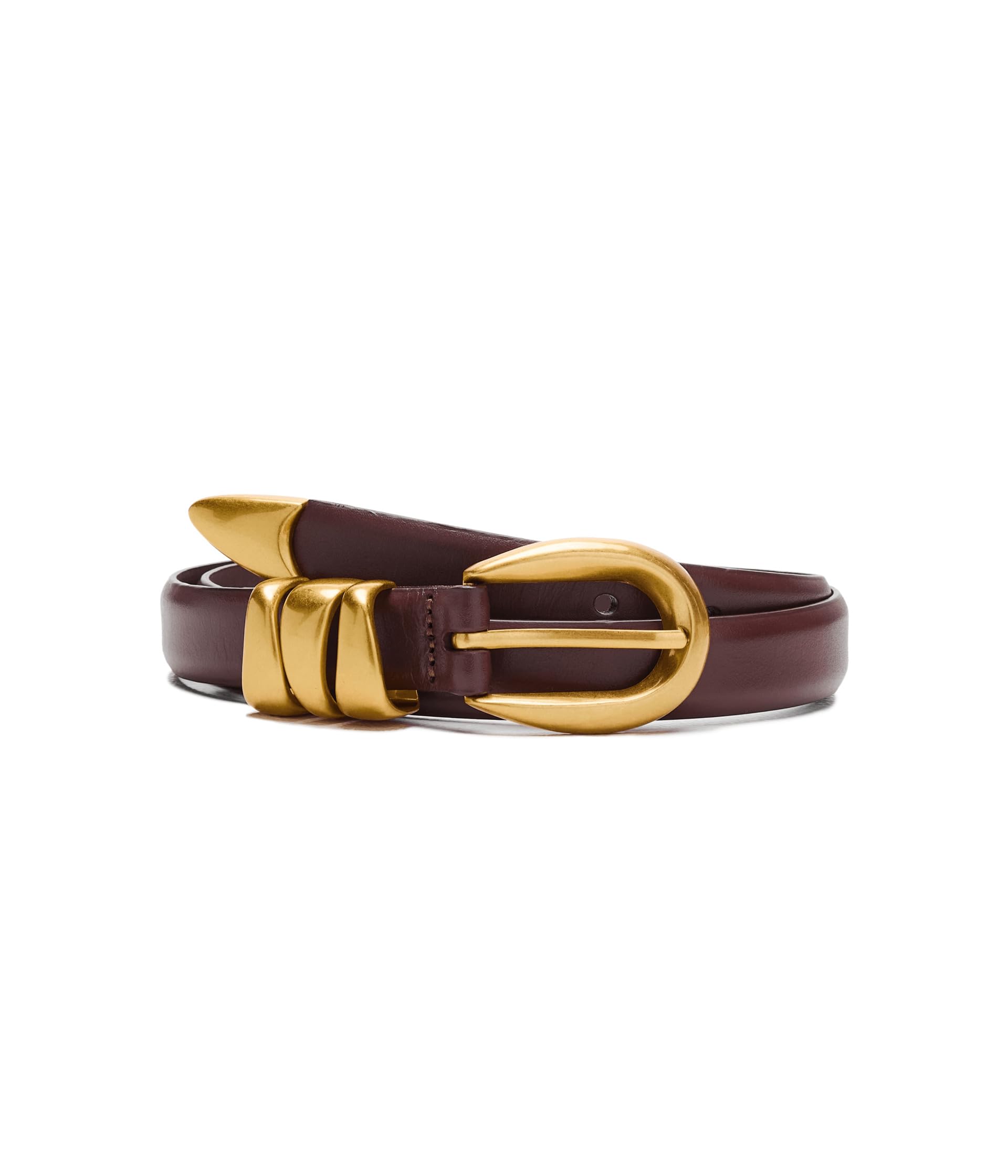 Ремень Madewell Triple Metal Keeper Leather