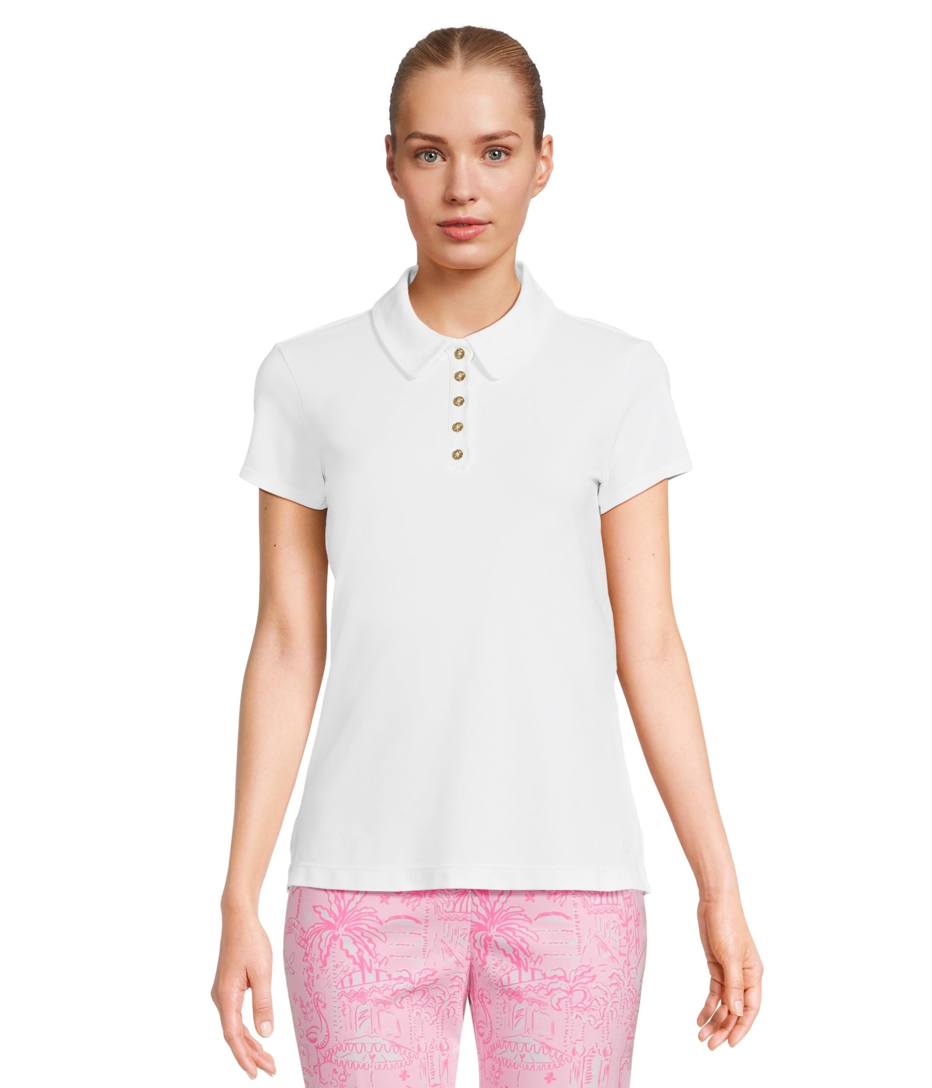 Lilly Pulitzer поло Frida Scallop с защитой UPF 50