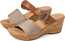 Stone Nubuck/Caramel Leather