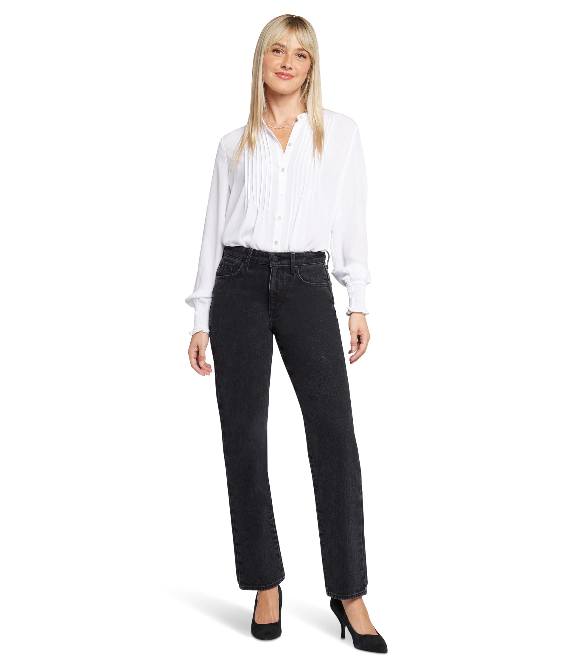 Brooke High-Rise Loose Straight Jeans in Vintage Black